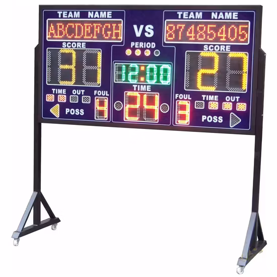 LED Basketball Competition Scoreboard Electronic Sports Scoreboard with Hi-Fi Stereo