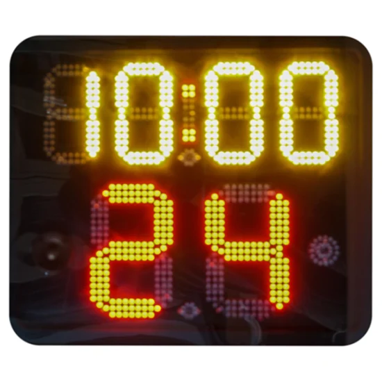24초 디지털 농구 스코어보드 방수 전자 LED 샷 시계 4면