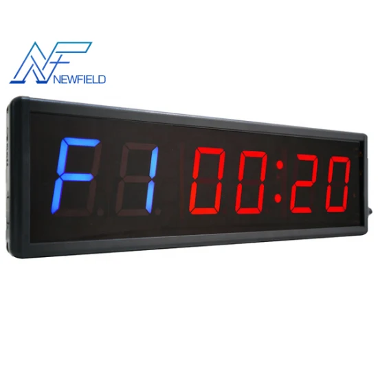 Newfield 디지털 LED 검정색 직사각형 휴대용 대형 2.3 인치 카운트다운 피트니스 체육관 타이머 간격 운동 스톱워치 피트니스 타이머