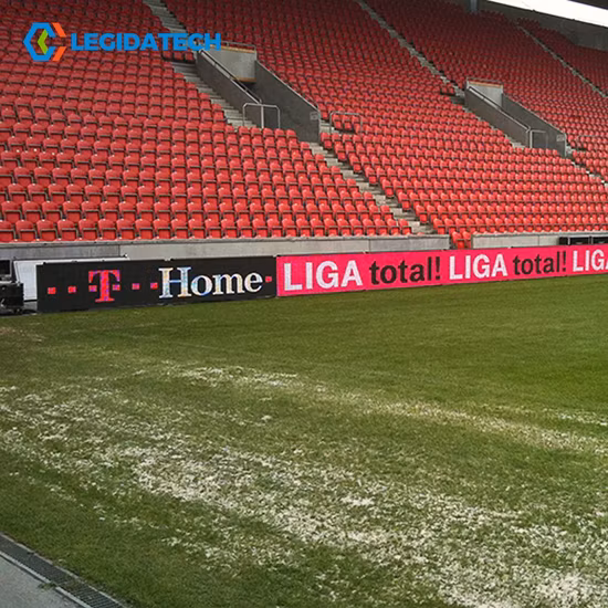 Legida 옥외 방수 LED 득점판 스포츠 경기장 경계 LED 스크린 LED 테니스 득점판
